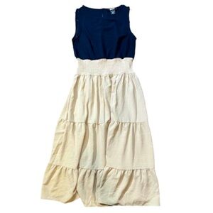DKNY Color Block Maxi Dress